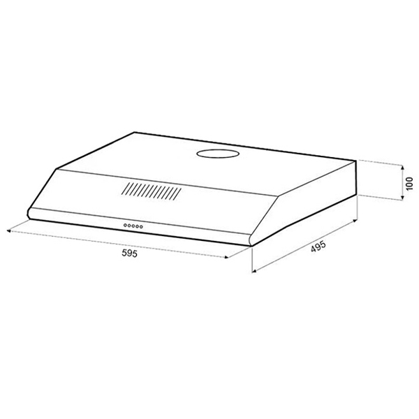 Витяжка GVP 220 W пласка білий (GRUNHELM)