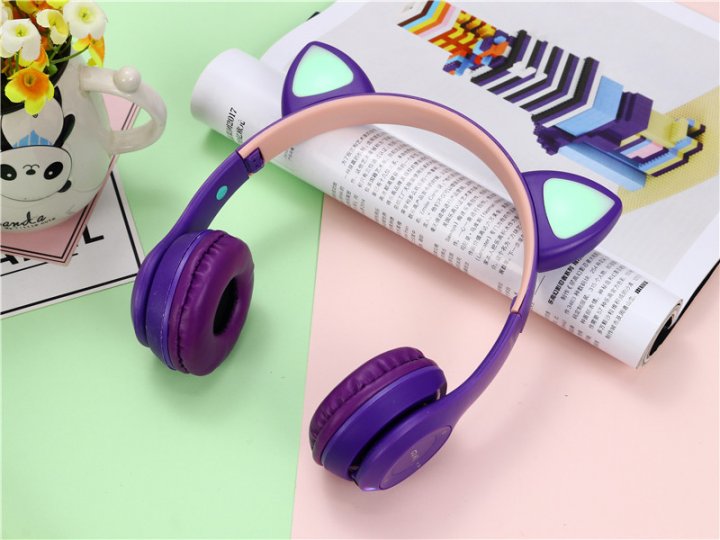 Bluetooth Навушники Profit Car Ear P47M Lilac