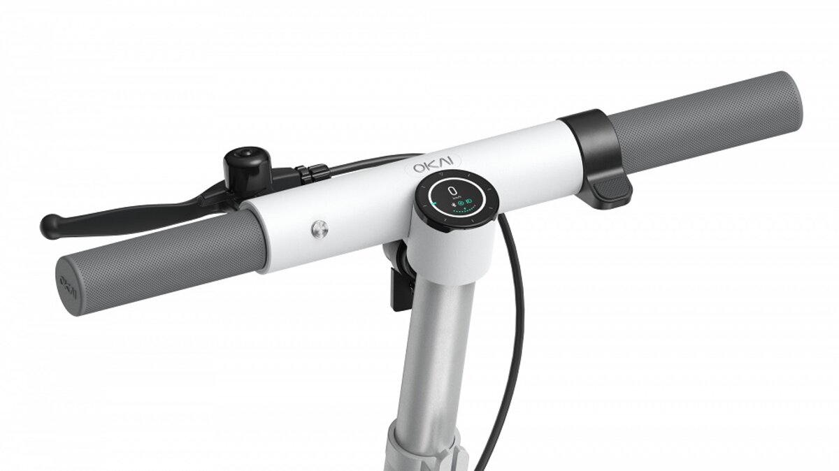 Електросамокат OKAI ES10-NEON Lite White 9", 300(600)W, 7.8Ah, 30km, 25kmh, 20%, NFC, App, 15kg