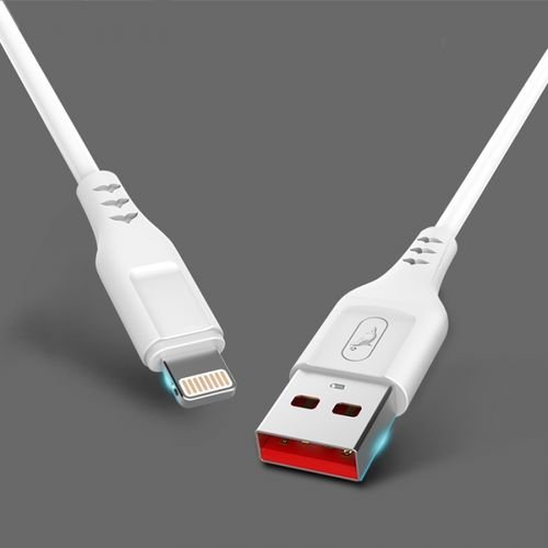 Кабель SkyDolphin S61L USB to Lightning 2.4A 1m White (USB-000443)