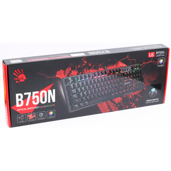 Клавіатура Bloody B750N Black