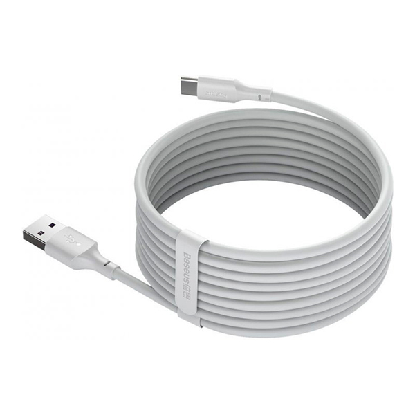 Кабель Baseus Simple Wisdom Data Cable Kit USB 3.0 Type-C 5A (2PCS/Set) White (TZCATZJ-02)