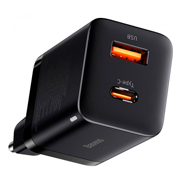 СЗУ Baseus Super Si Pro Quick Charger USB/Type-C 30W Black (CCSUPP-E01)