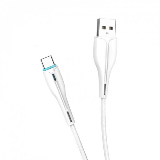 Кабель SkyDolphin S48T USB to USB Type-C 1m White (USB-000425)