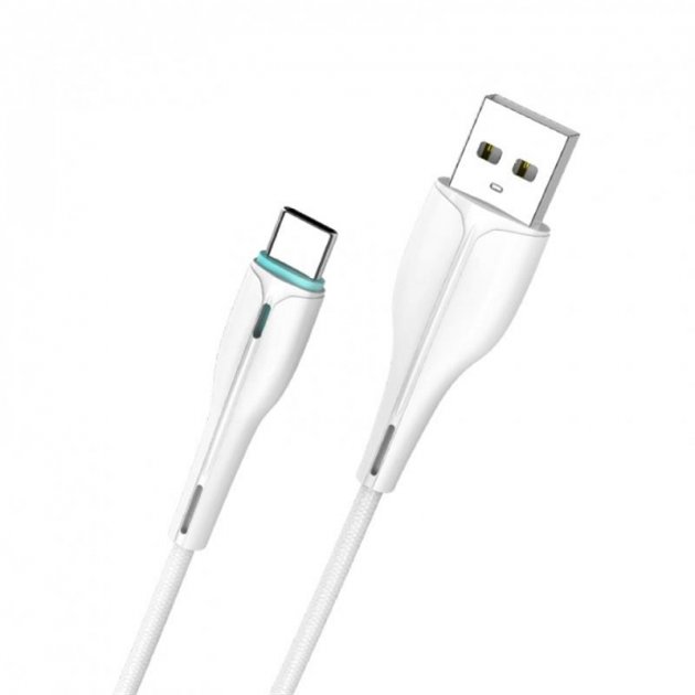 Кабель SkyDolphin S48T USB to USB Type-C 1m White (USB-000425)