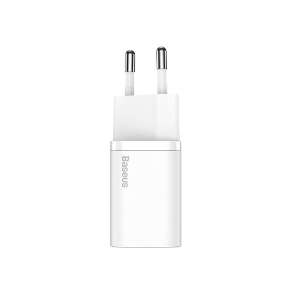 СЗУ Baseus Super Si Quick Charger 20W Sets + Type-C to Lightning (TZCCSUP-B02) White