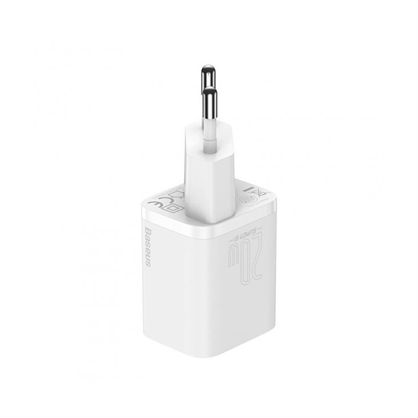 МЗП Baseus Super Si Quick Charger 20W Sets + Type-C to Lightning (TZCCSUP-B02) White