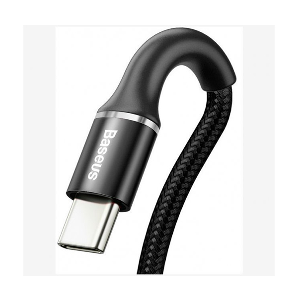 Кабель Baseus Halo Data Cable USB Type-C 3A 1m Black (CATGH-B01)