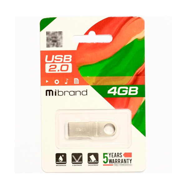 Флешка Mibrand 4GB Puma USB 2.0 Silver (MI2.0/PU4U1S)