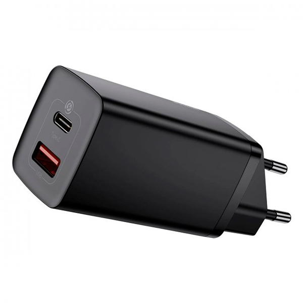 СЗУ Baseus GaN2 Lite Quick Charger C+U 65W (CCGAN2L-B01) Black