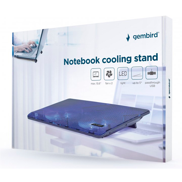 Охолоджуюча підставка для ноутбука Gembird NBS-2F15-05