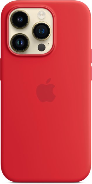 Чехол Apple iPhone 14 Pro Silicone Case with MagSafe Red (MPTG3)