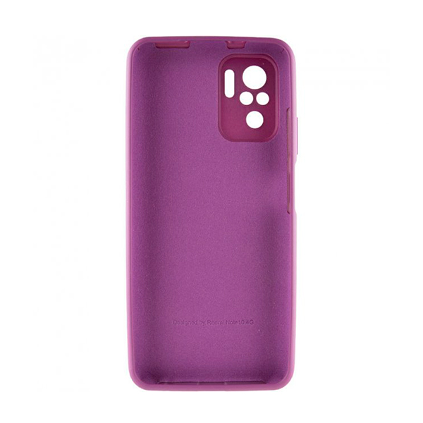 Чохол Original Soft Touch Case for Xiaomi Redmi Note 10 Pro/Note 10 Pro Max Grape with Camera Lens