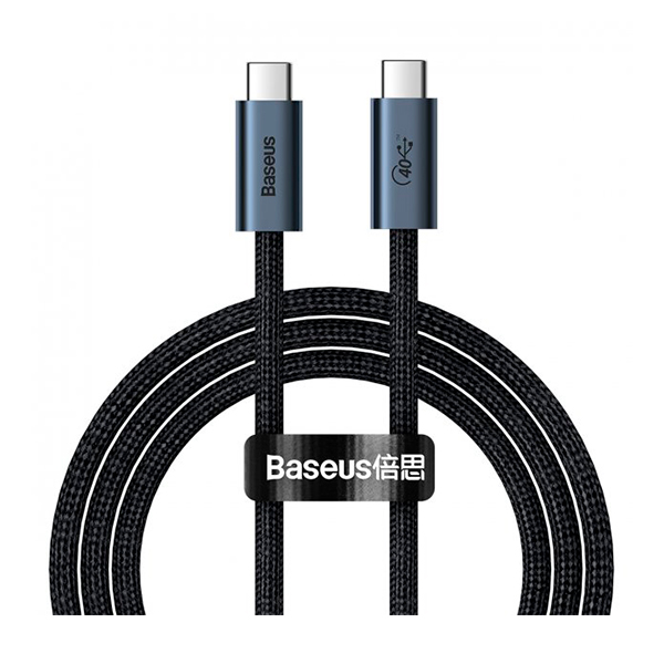 Кабель Baseus Flash Series USB4 Full Featured Data Cable USB-C to USB-C 100W 1m Tarnish (CASS010014)