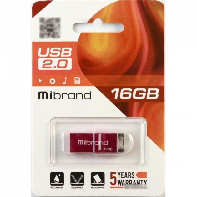 Флешка Mibrand 16GB Сhameleon USB 2.0 Pink (MI2.0/CH16U6P)