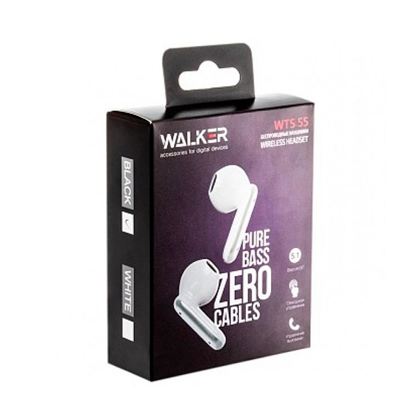 Bluetooth Навушники Walker WTS-55 Black