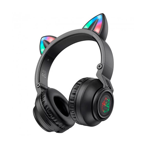 Bluetooth Наушники Borofone BO18 Cat Ear Black