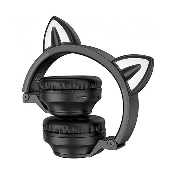 Bluetooth Наушники Borofone BO18 Cat Ear Black
