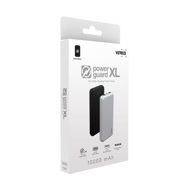 Внешний аккумулятор VERICO Power Guard XL 10.000mAh Black (52855) + USB-лампа XO Y1