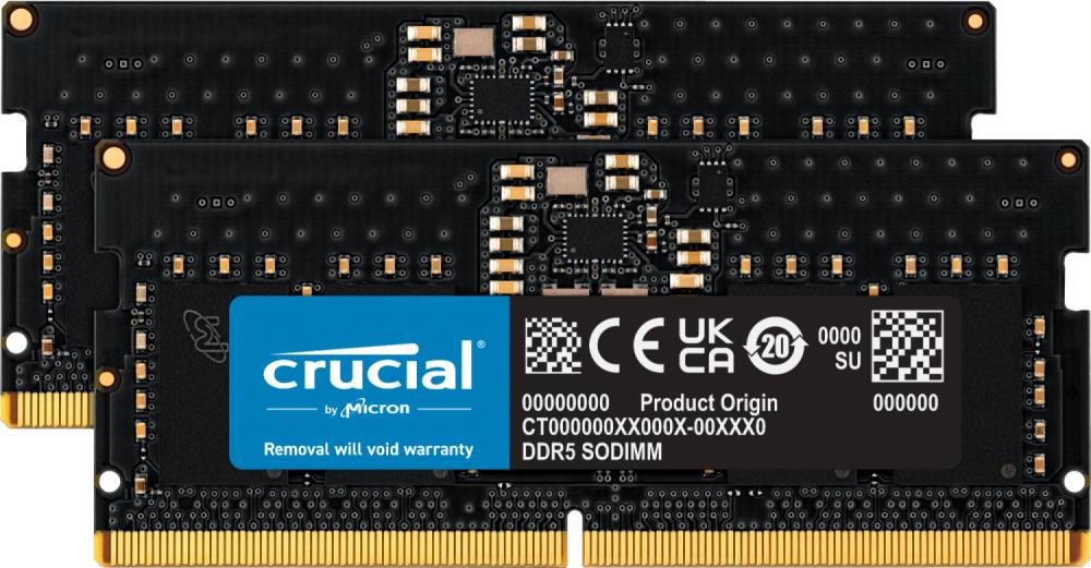 Набір з двох модулів пам'яті 128GB DDR5-5600 SO KIT2 CT2K64G56C46S5 CRUCIAL