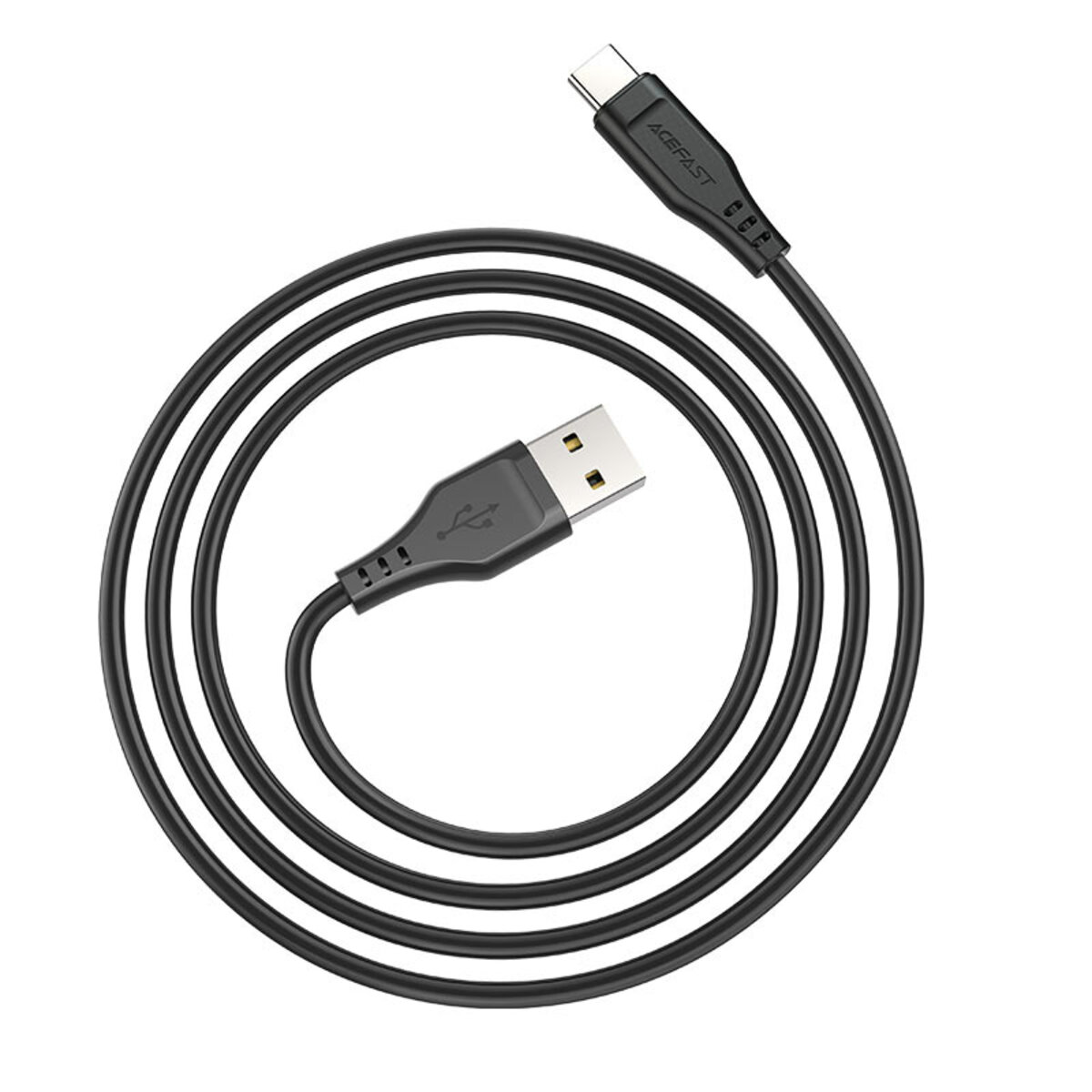 Кабель ACEFAST C3-04 USB to Type-C 3A, 1.2m, TPE, TPE connectors, Black