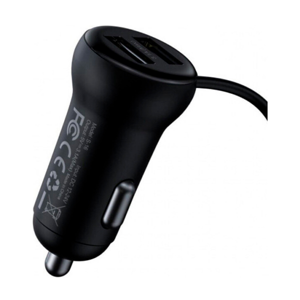 FM-модулятор Baseus T-typed S-16 Wireless MP3 Car Charger Black (CCTM-E01)