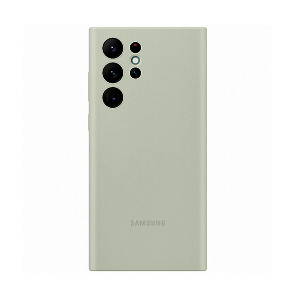 Чохол накладка Samsung S908 Galaxy S22 Ultra Silicone Cover Olive Green (EF-PS908TMEG)