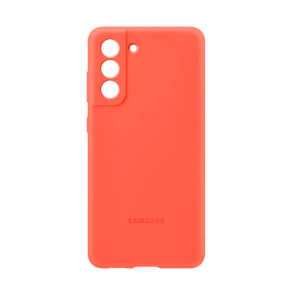 Чохол накладка Samsung G990 Galaxy S21 FE Silicone Cover Coral (EF-PG990TPEGRU)