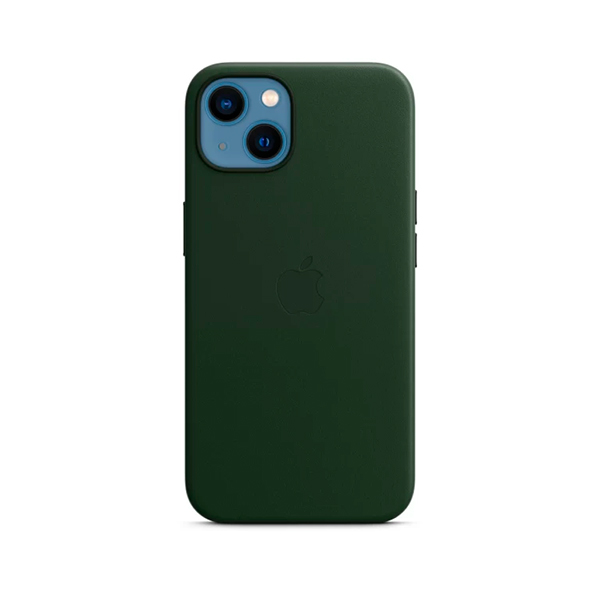 Чехол Apple iPhone 13 Leather Case with MagSafe Sequoia Green (MM173)