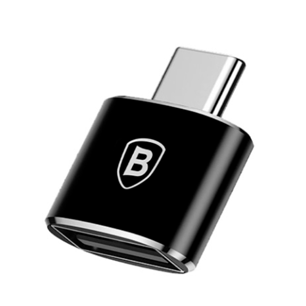Перехідник Baseus USB Female To Type-C Male Adapter Converter Black (CATOTG-01)