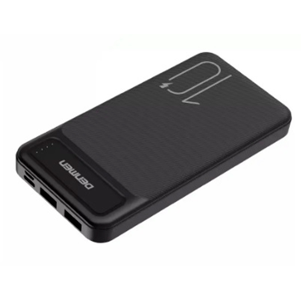 Зовнішній акумулятор Denmen DP09 (10000mAh) Black + USB-лампа XO Y1