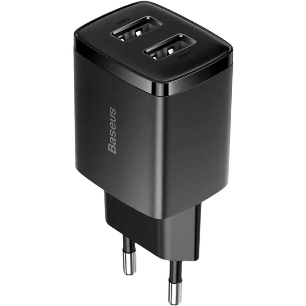 Мережевий зарядний пристрій Baseus Compact Charger 2U 10.5W EU Black