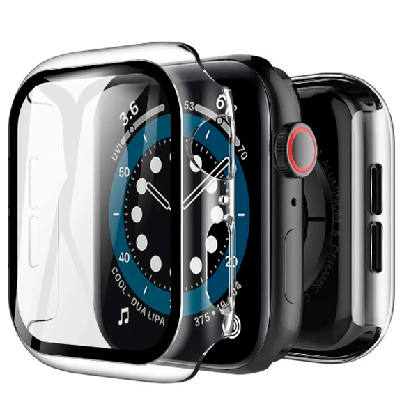 Захисне скло iLera All-in-one for Apple Watch Series 6 44 mm Black (ILAWAIO01) (тех.пак)