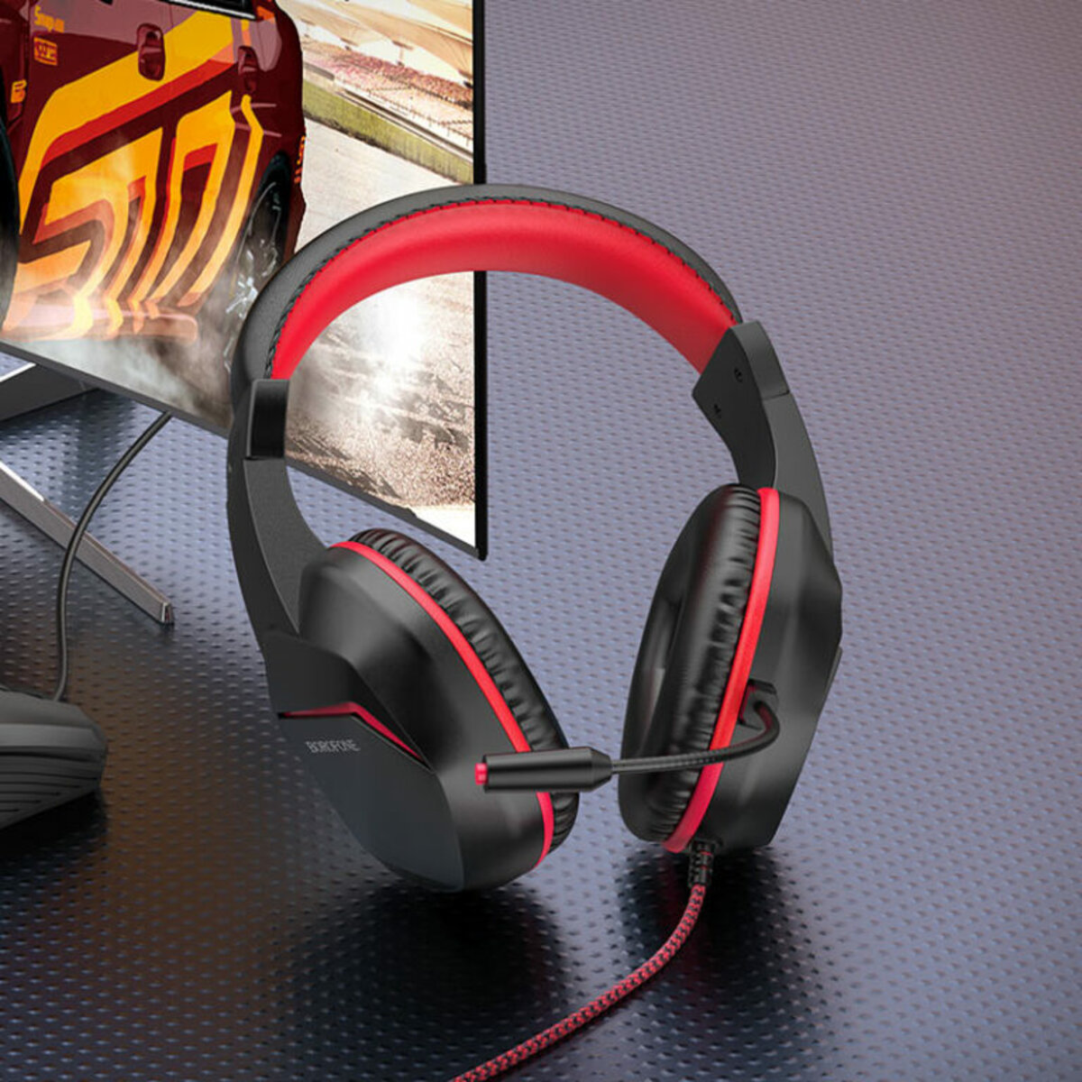 Навушники BOROFONE BO104 Phantom gaming headphones Red