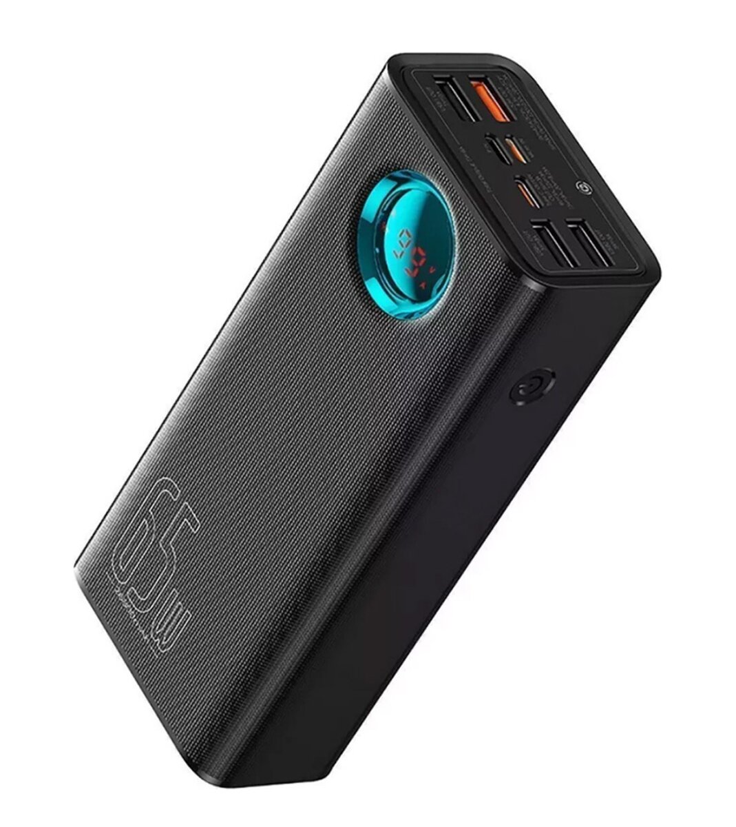 Зовнішній акумулятор Baseus Amblight Digital Display Fast Charge Power Bank 26800mAh 65W Cluster Black