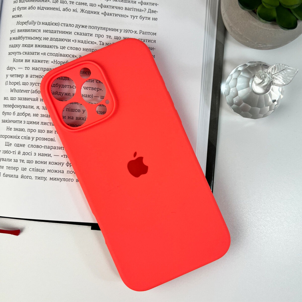 Чохол для смартфона Silicone Full Case AA Camera Protect for Apple iPhone 16 Pro Max 18,Peach