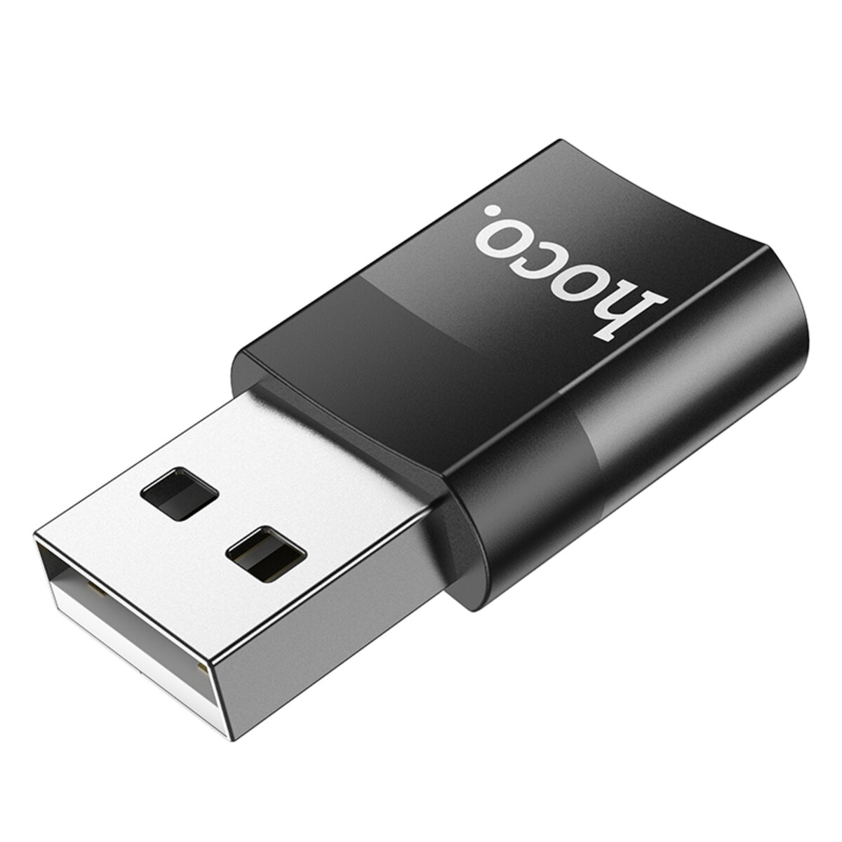 Адаптер HOCO UA17 USB Male to Type-C female USB2.0 adapter Black