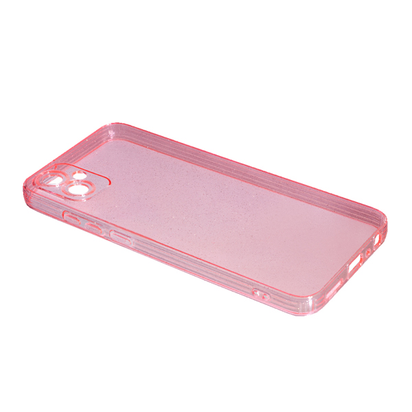 Чехол Silicon Shiny Case Samsung A05/A055 Glitter Clear/Pink