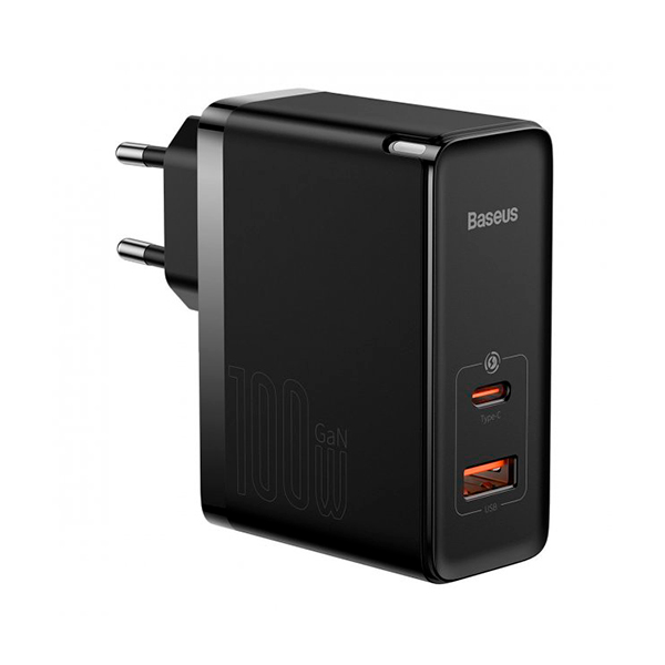 МЗП Baseus GaN5 Pro Fast Charger C+U 100W (CCGP090201) Black