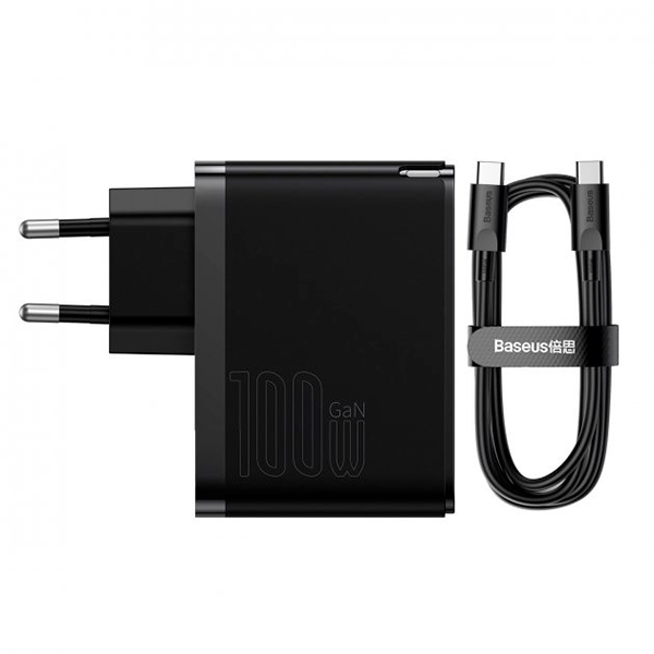 СЗУ Baseus GaN5 Pro Fast Charger C+U 100W (CCGP090201) Black