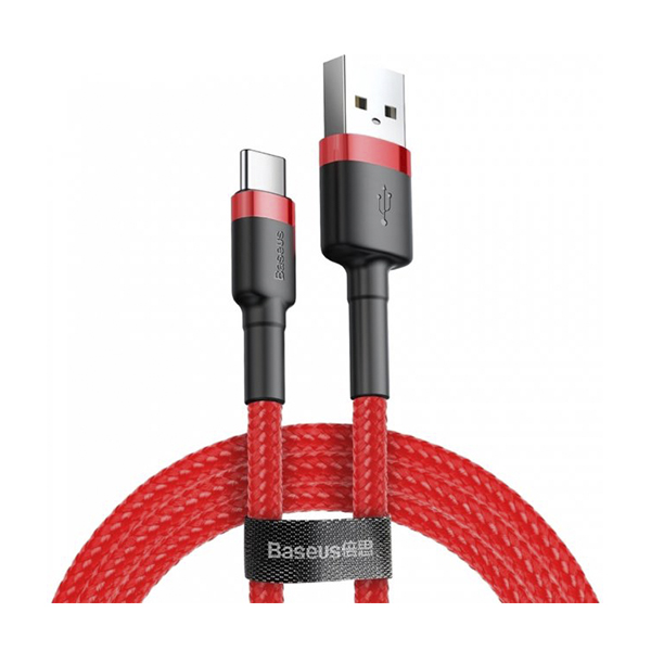 Кабель Baseus Cafule Cable USB Type-C 2A 3m Red/Red (CATKLF-U09)