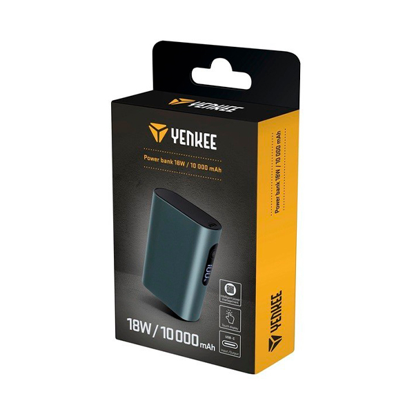 Внешний аккумулятор Yenkee YPB 1180-10000 mAh Li-pol+TYPE-C (Grey) + USB-лампа XO Y1