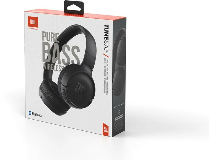 Bluetooth Наушники JBL Tune 570BT Black (JBLT570BTBLKEU)