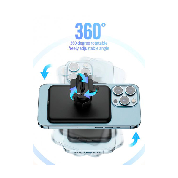 Автотримач для телефона магнітний Blueo Car Magnetic Wireless Charger Black (P007-BLK)