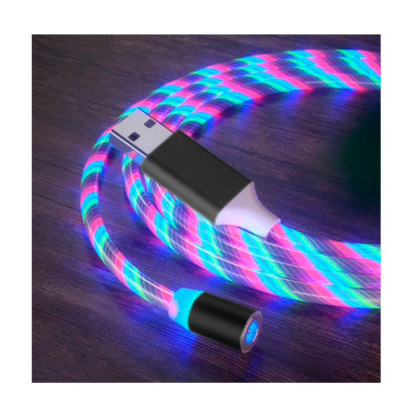 Кабель Profit QY-85 Type-C 1m 2A RGB