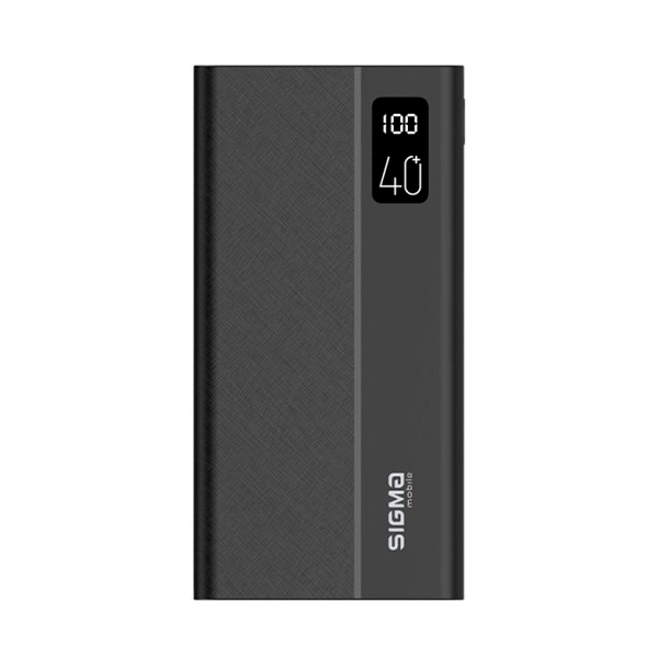 Внешний аккумулятор Sigma mobile X-power SI40A3QL 40000 mAh Type-C PD20W QC22,5W Black