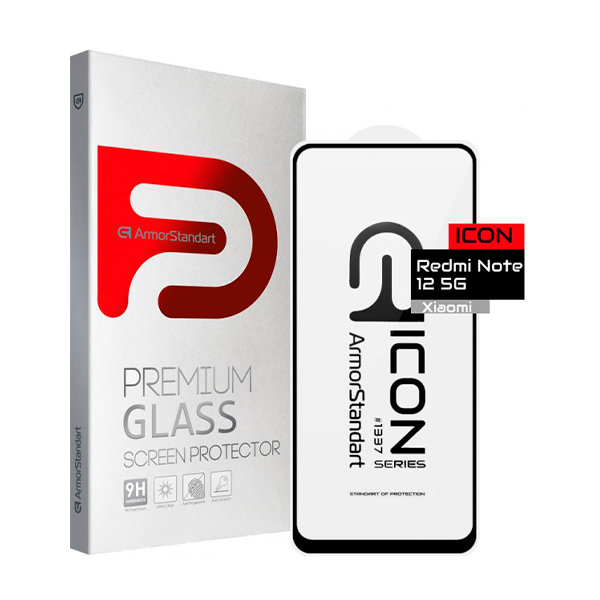 Захисне скло для Xiaomi Redmi Note 12/12R Pro/Poco X5 5G 6D Black Elite Nano Protection