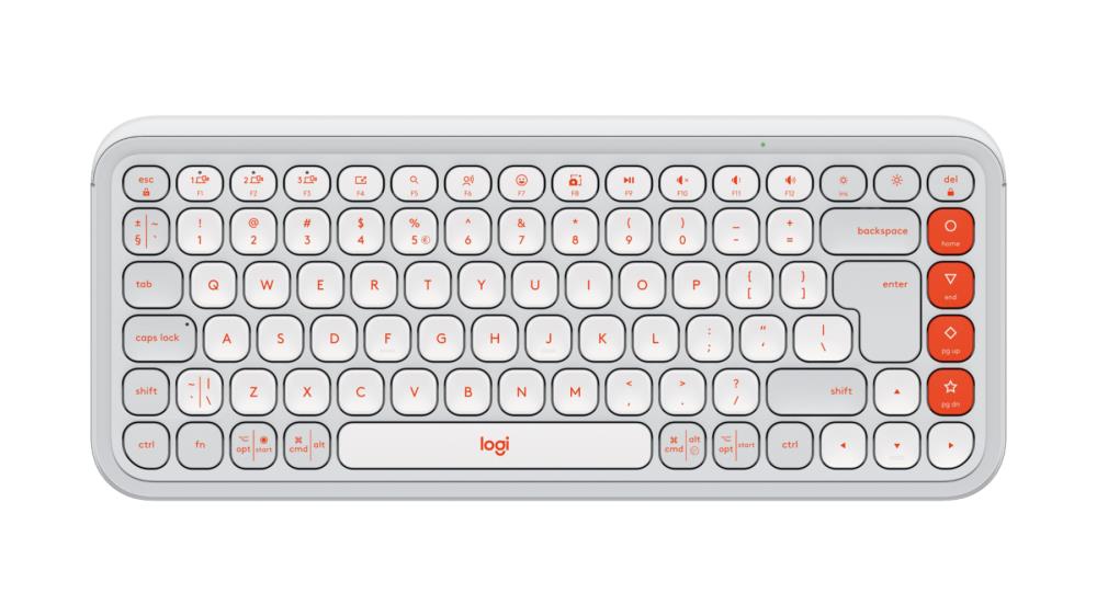 Клавiатура бездротова Logitech Pop Icon Keys Off White (920-013072)