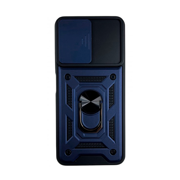 Чехол Armor Camshield Case для Xiaomi Poco X5 5G with Ring Dark Blue