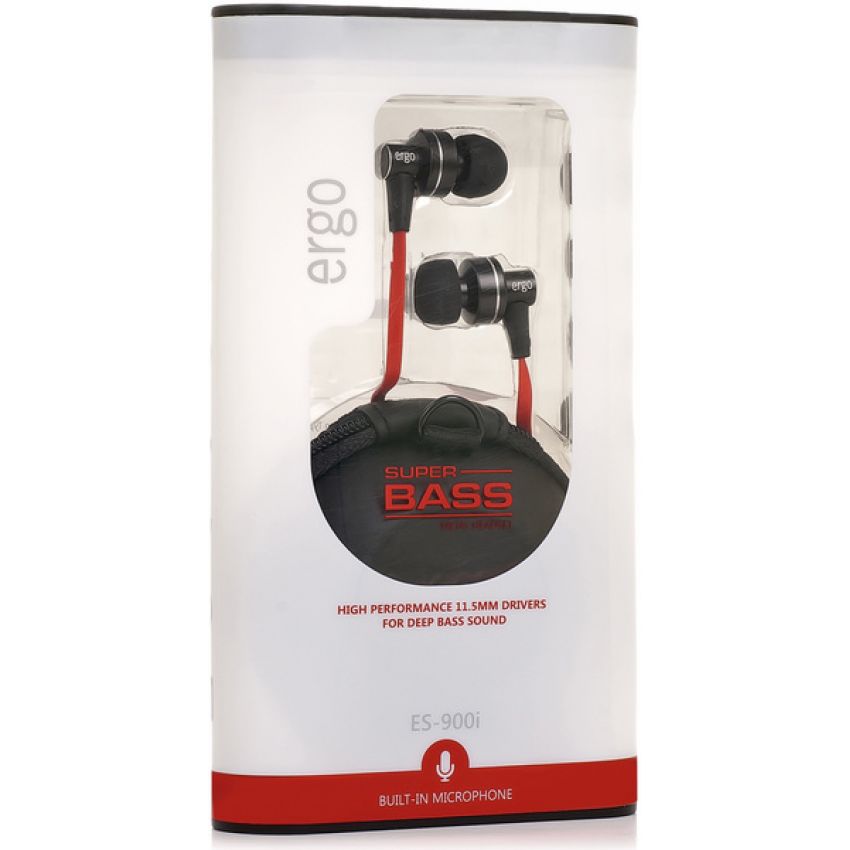 Наушники с микрофоном ERGO ES-900i Black